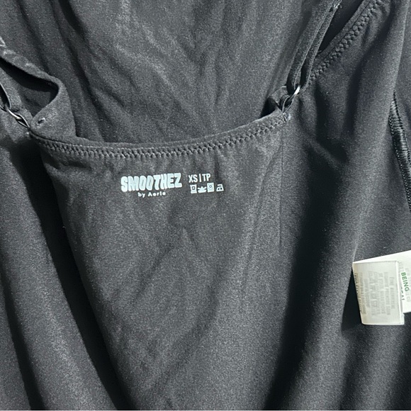 SMOOTHEZ Black Spaghetti Strap Scoop Bodysuit aerie xs - Picture 3 of 6